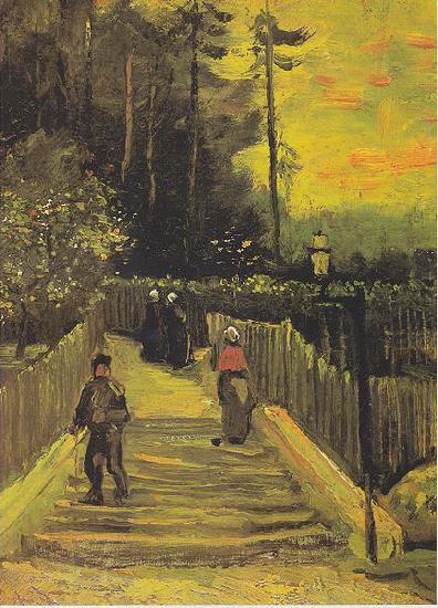 Vincent Van Gogh Small way in Montmartre